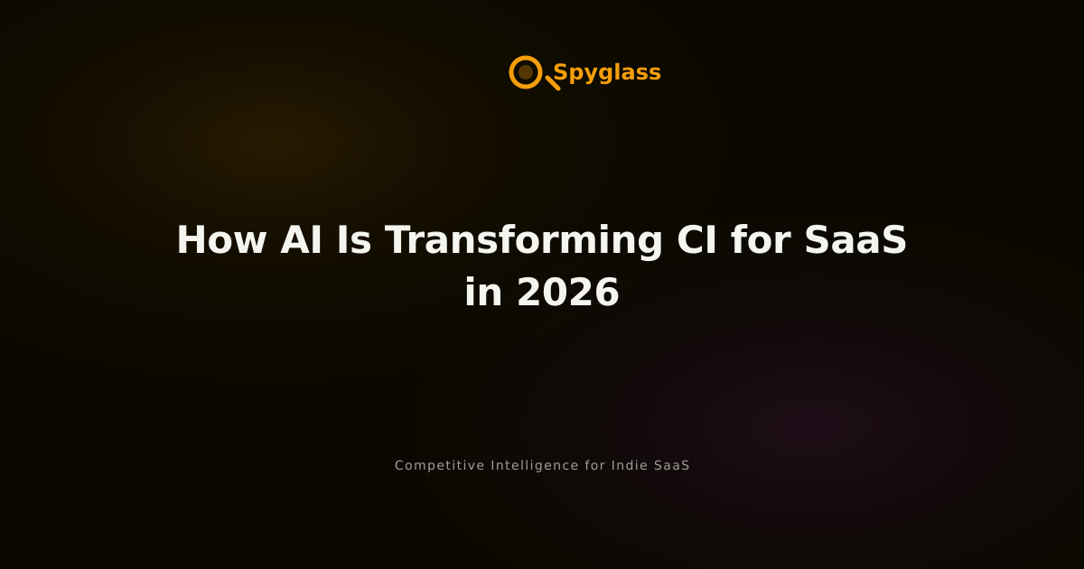 How AI Is Transforming CI for SaaS in 2026 — Spyglass
